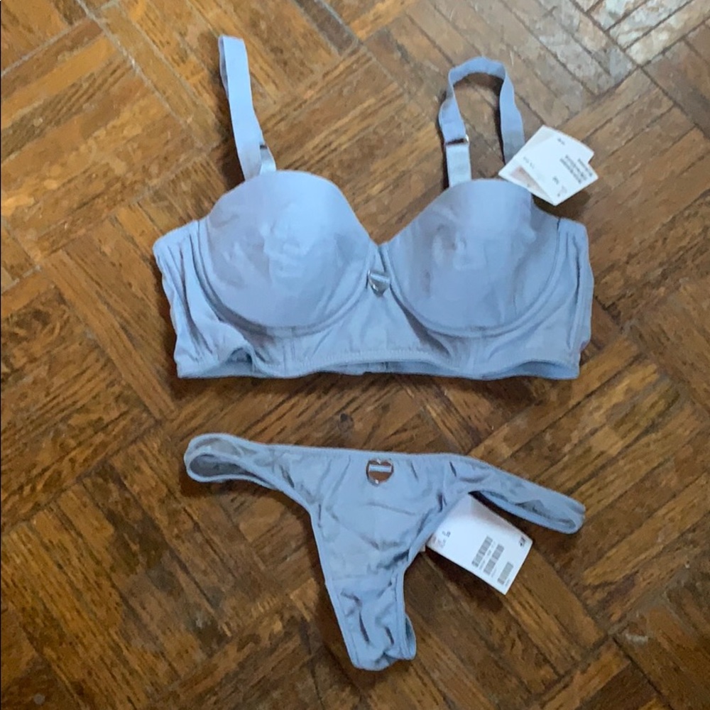 BNWT H&M blue underwear lingerie set